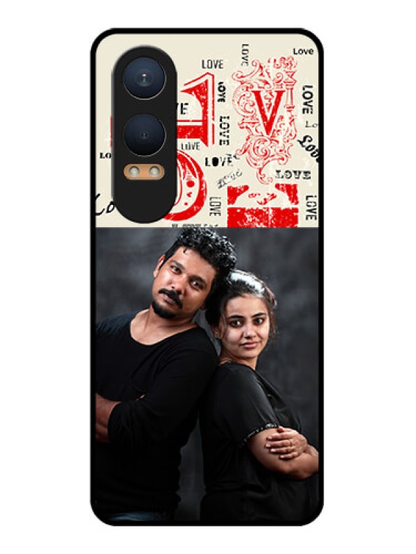 Custom OnePlus Nord Ce 4 Lite 5G Custom Glass Phone CaseTrendy Love Design Case