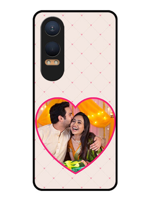 Custom OnePlus Nord Ce 4 Lite 5G Custom Glass Phone CaseHeart Shape Design