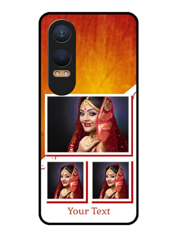 Custom OnePlus Nord Ce 4 Lite 5G Custom Glass Phone CaseWedding Memories Design