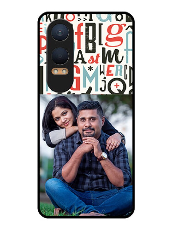 Custom OnePlus Nord Ce 4 Lite 5G Custom Glass Phone CaseAlphabet Design