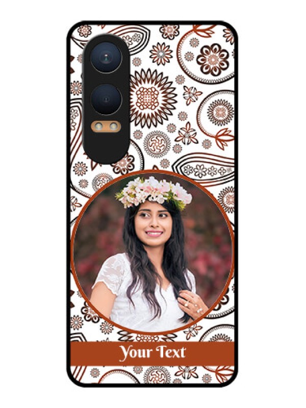 Custom OnePlus Nord Ce 4 Lite 5G Custom Glass Phone CaseAbstract Flower Design