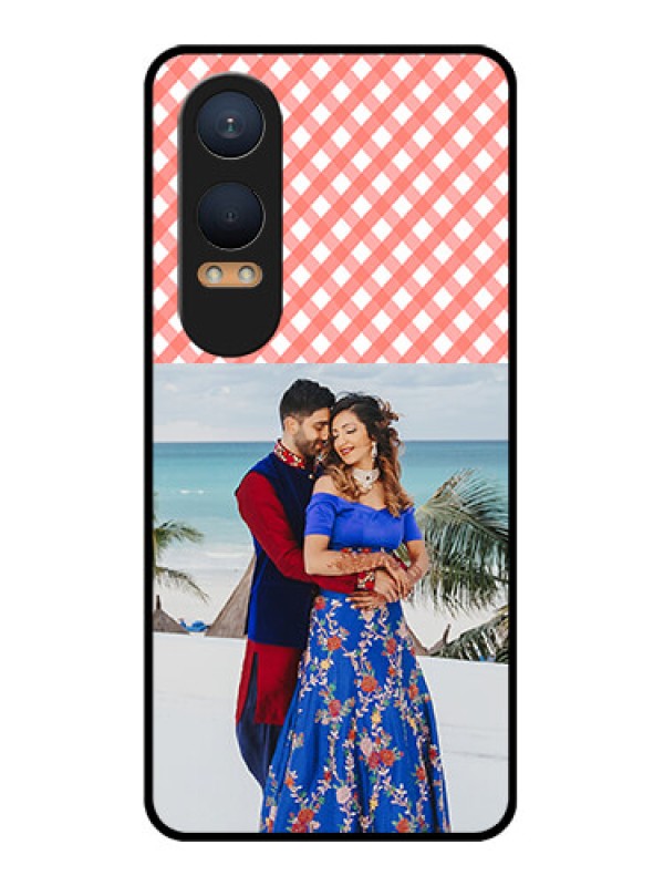 Custom OnePlus Nord Ce 4 Lite 5G Custom Glass Phone CasePink Pattern Design
