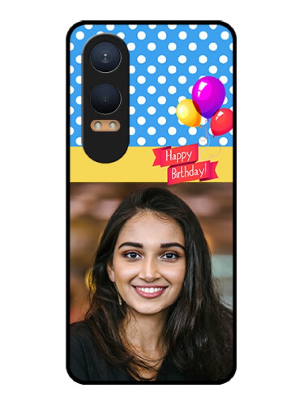 Custom OnePlus Nord Ce 4 Lite 5G Custom Glass Phone CaseHappy Birthday Design