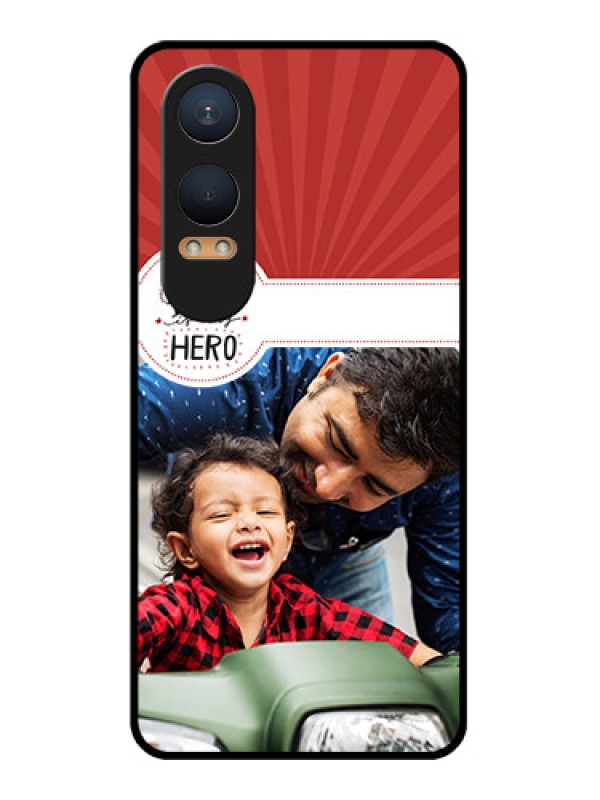 Custom OnePlus Nord Ce 4 Lite 5G Custom Glass Phone CaseMy Dad Hero Design