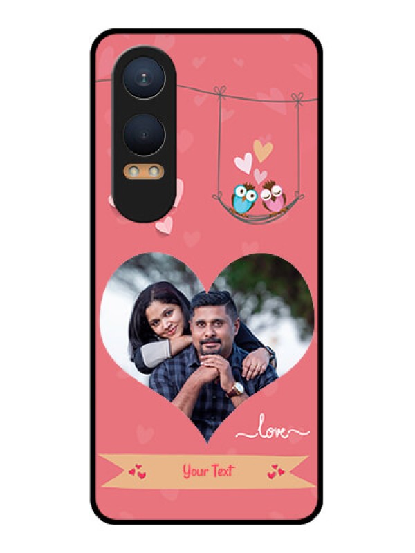 Custom OnePlus Nord Ce 4 Lite 5G Custom Glass Phone CasePeach Color Love Design