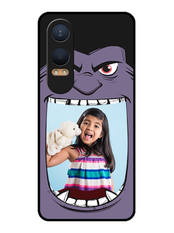 Custom OnePlus Nord Ce 4 Lite 5G Custom Glass Phone CaseAngry Monster Design