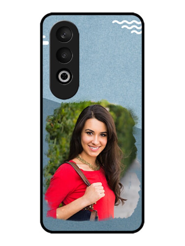 Custom OnePlus Nord CE 4 Custom Glass Phone CaseGrunge Line Art Design