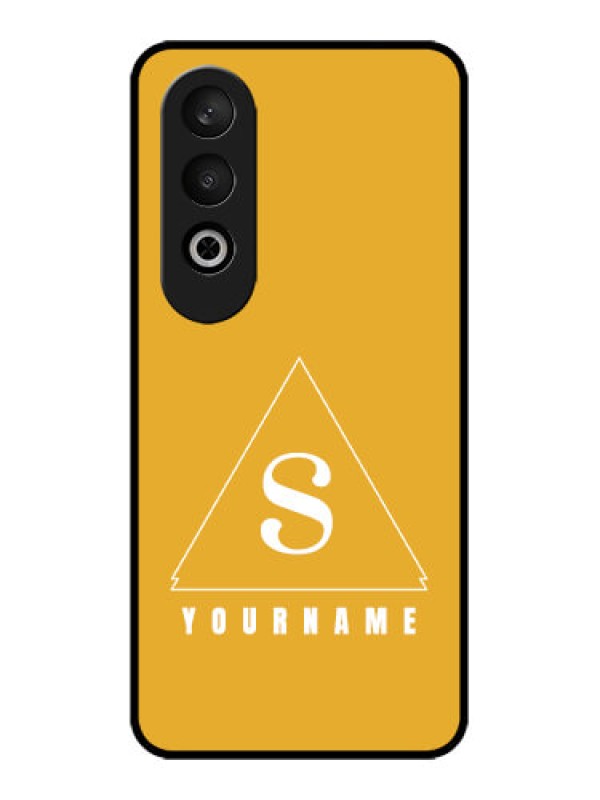 Custom OnePlus Nord CE 4 Custom Glass Phone CaseSimple Triangle Design