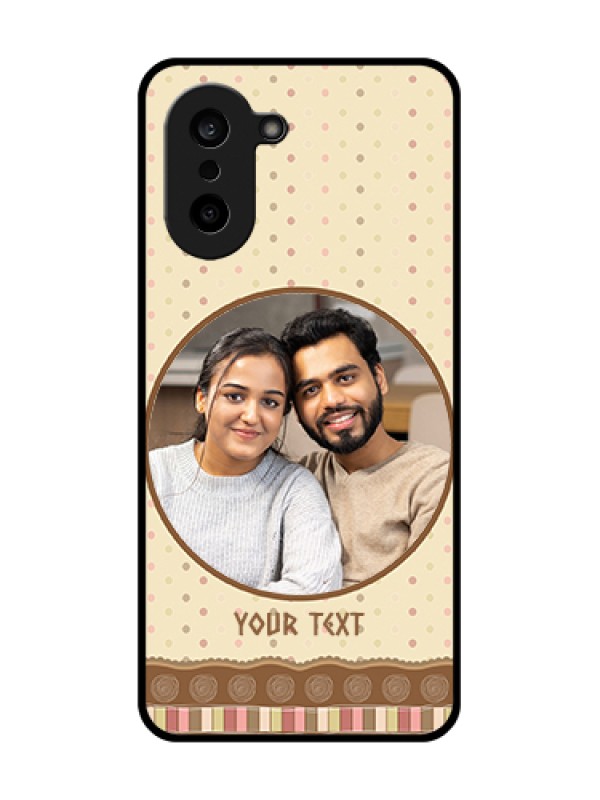Custom OnePlus Nord CE 5 5G Custom Glass Phone Case - Brown Dotted Mobile Case Design