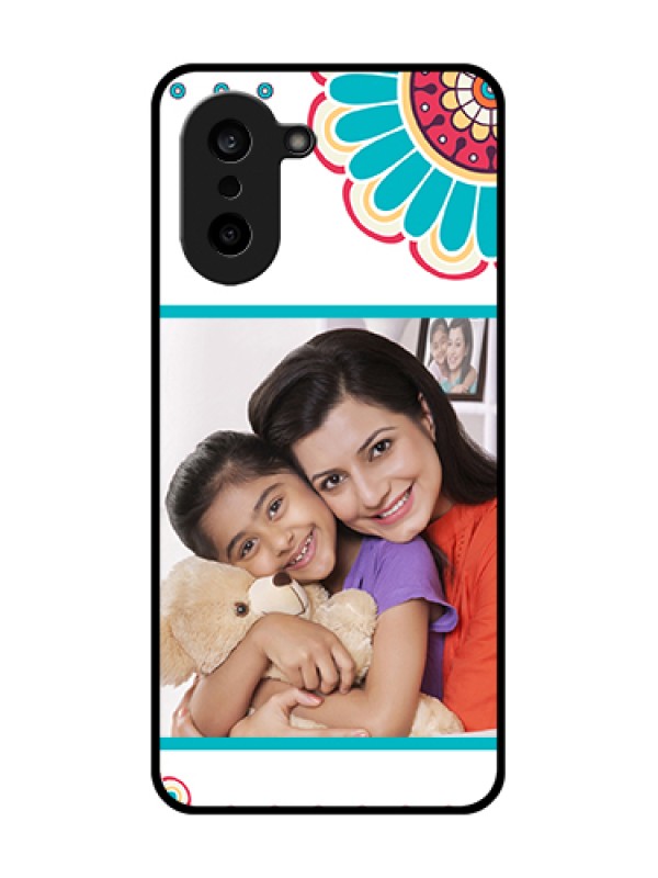 Custom OnePlus Nord CE 5 5G Custom Glass Phone Case - Flower Design