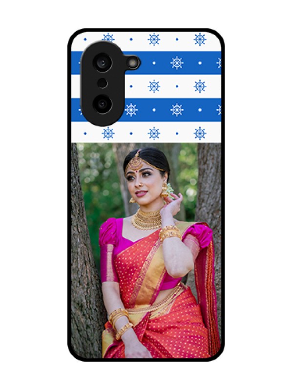 Custom OnePlus Nord CE 5 5G Custom Glass Phone Case - Snow Pattern Design