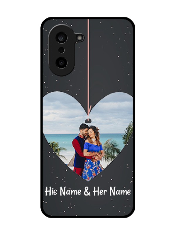 Custom OnePlus Nord CE 5 5G Custom Glass Phone Case - Hanging Heart Design
