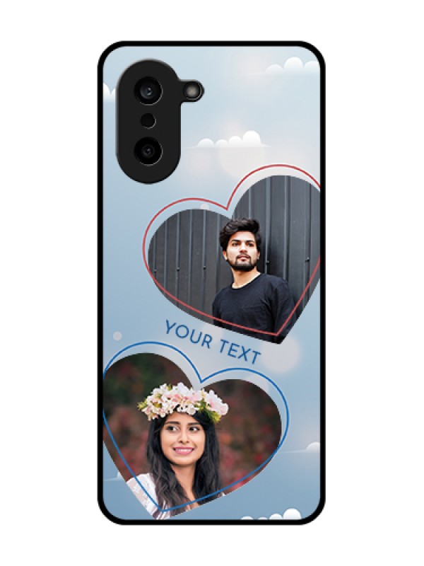 Custom OnePlus Nord CE 5 5G Custom Glass Phone Case - Blue Color Couple Design