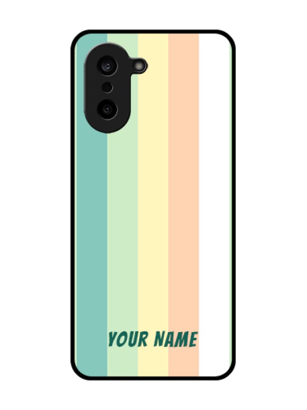 Custom OnePlus Nord CE 5 5G Custom Glass Phone Case - Multi - Colour Stripes Design