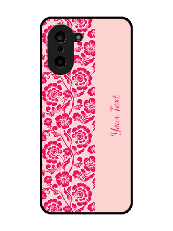 Custom OnePlus Nord CE 5 5G Custom Glass Phone Case - Attractive Floral Pattern Design
