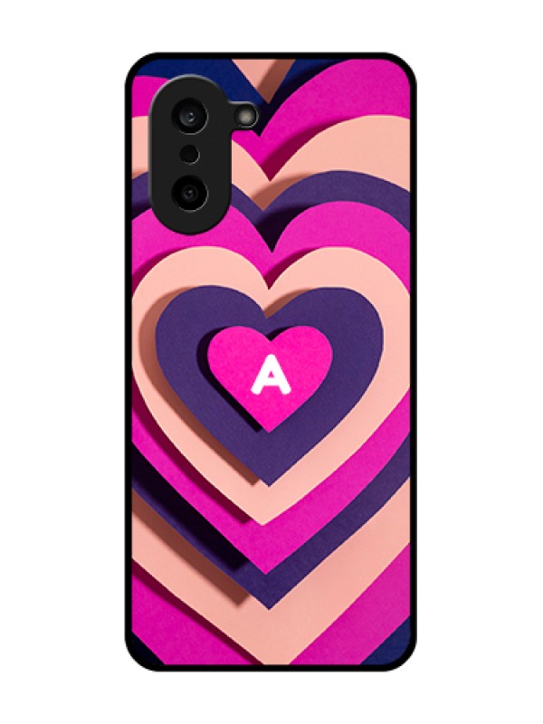 Custom OnePlus Nord CE 5 5G Custom Glass Phone Case - Cute Heart Pattern Design