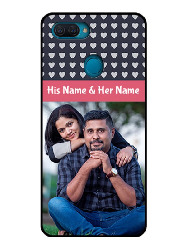 Custom Oppo A12 Custom Glass Mobile Case  - Love Symbols Design