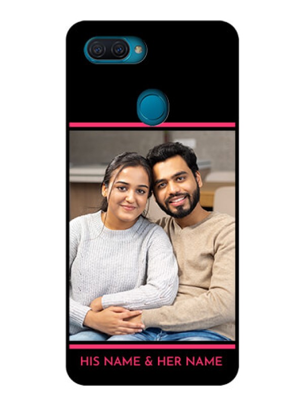Custom Oppo A12 Custom Glass Mobile Case  - with Add Text Design