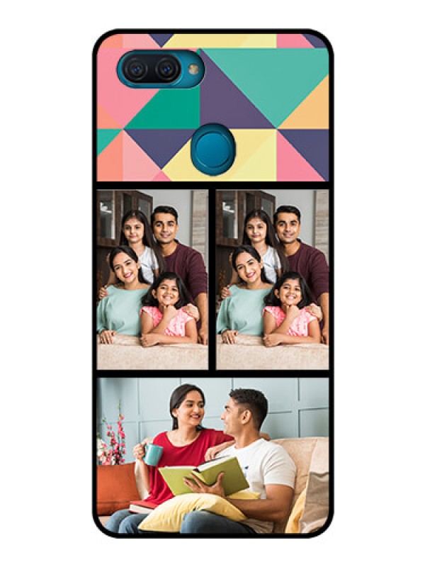 Custom Oppo A12 Custom Glass Phone Case  - Bulk Pic Upload Design