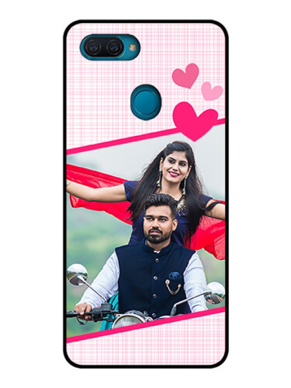 Custom Oppo A12 Custom Glass Phone Case  - Love Shape Heart Design