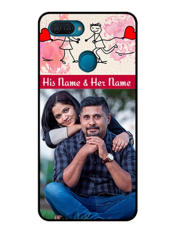 Custom Oppo A12 Photo Printing on Glass Case  - You and Me Case Design