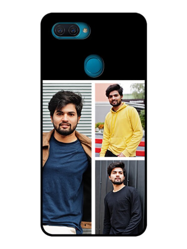 Custom Oppo A12 Photo Printing on Glass Case  - Upload Multiple Picture Design
