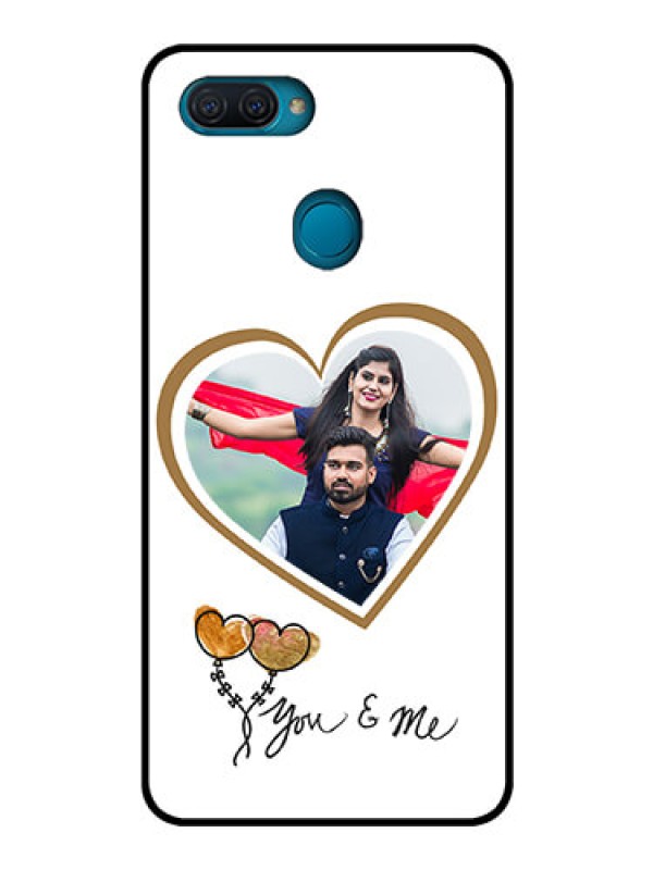 Custom Oppo A12 Custom Glass Mobile Case  - You & Me Design