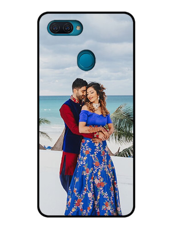 Custom Oppo A12 Photo Printing on Glass Case  - Upload Full Picture Design