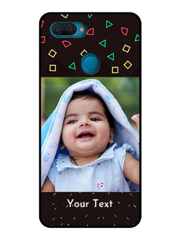 Custom Oppo A12 Custom Glass Phone Case  - with confetti birthday design