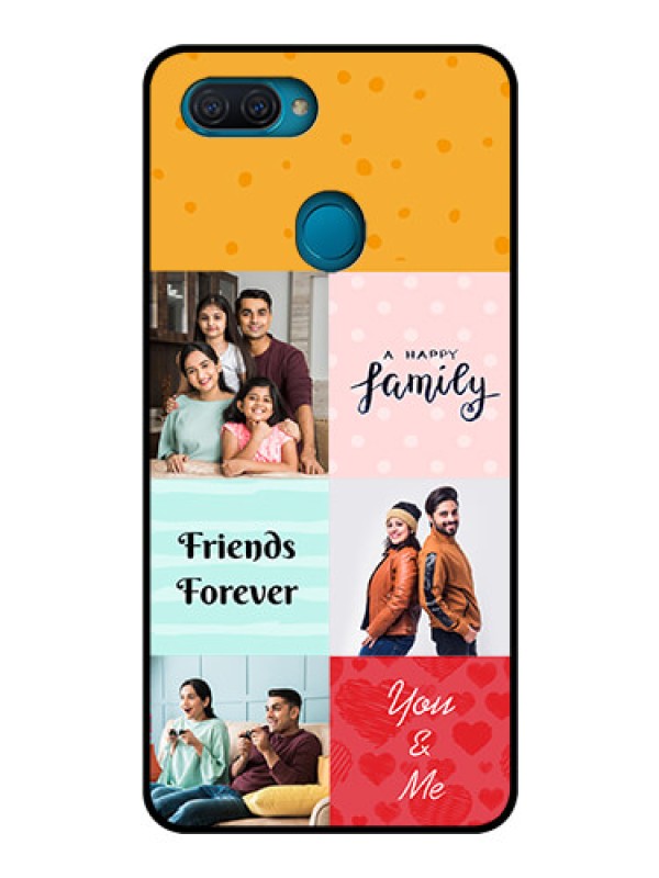 Custom Oppo A12 Personalized Glass Phone Case  - Images with Quotes Design