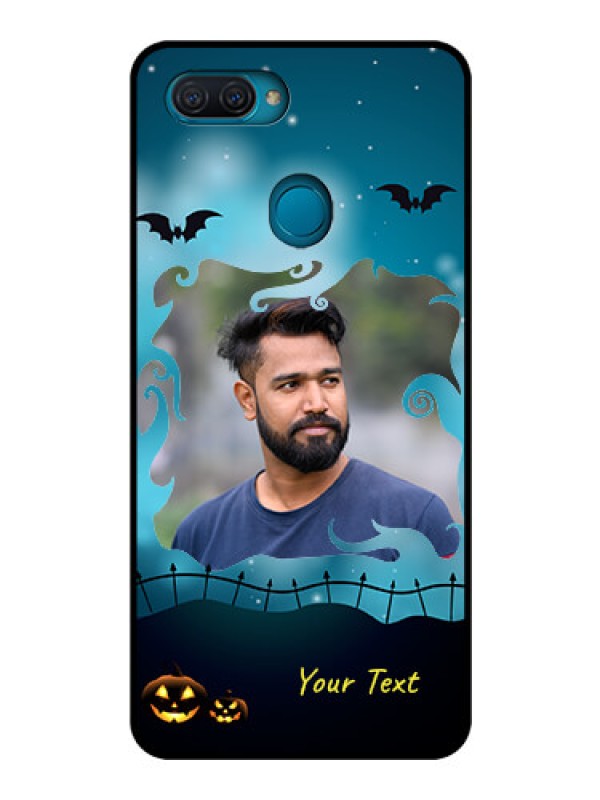 Custom Oppo A12 Custom Glass Phone Case  - Halloween frame design