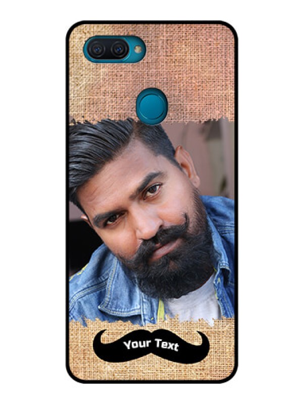 Custom Oppo A12 Personalized Glass Phone Case  - with Texture Design