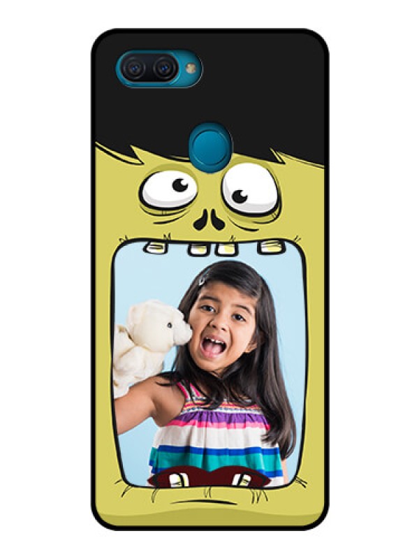Custom Oppo A12 Personalized Glass Phone Case  - Cartoon monster back case Design