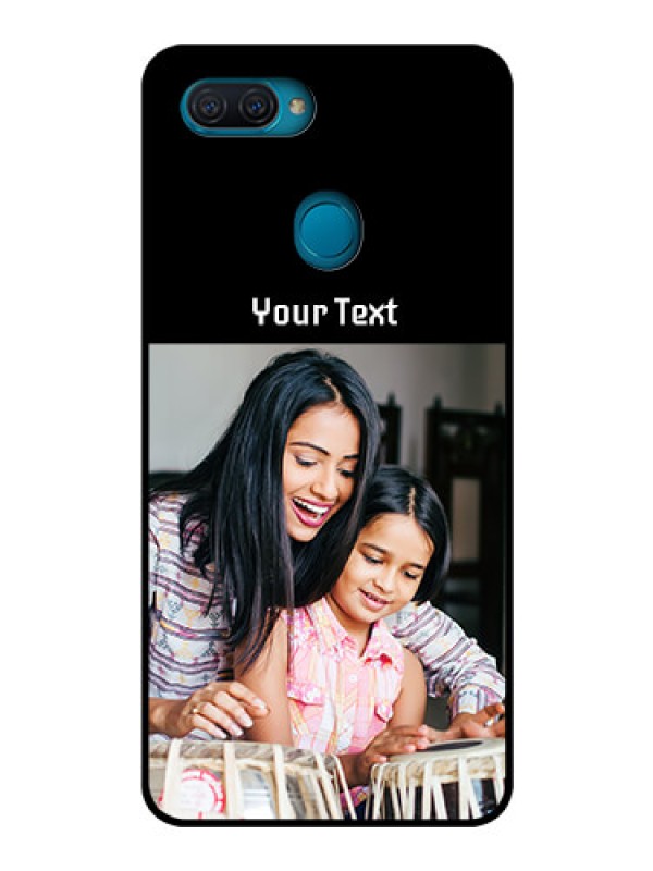 Custom Oppo A12 Photo with Name on Glass Phone Case