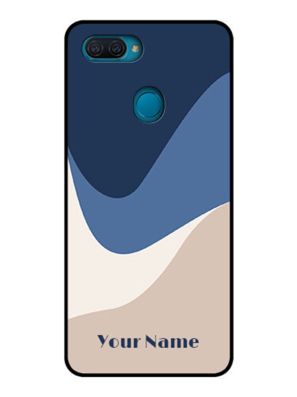 Custom Oppo A12 Custom Glass Phone Case - Abstract Drip Art Design