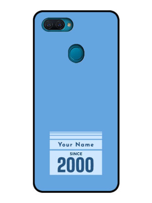 Custom Oppo A12 Custom Glass Mobile Case - Custom Year of birth Design