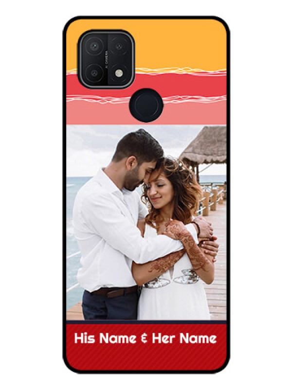 Custom Oppo A15 Custom Glass Mobile Case - Colorful Case Design