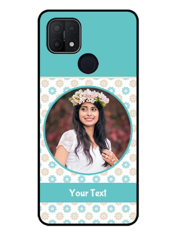 Custom Oppo A15 Custom Glass Mobile Case - Beautiful Flowers Design