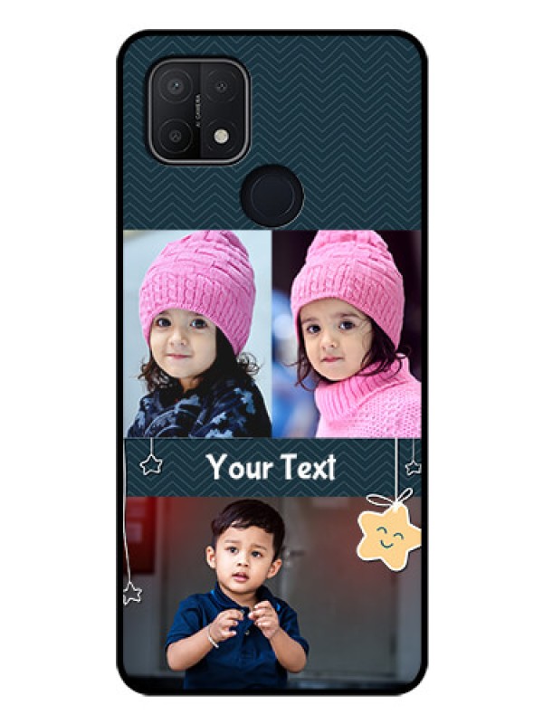 Custom Oppo A15 Custom Glass Mobile Case - Hanging Stars Design
