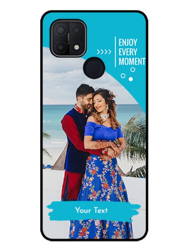 Custom Oppo A15 Custom Glass Mobile Case - Happy Moment Design