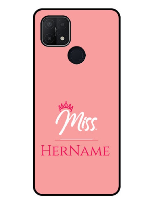 Custom Oppo A15 Custom Glass Phone Case Mrs with Name