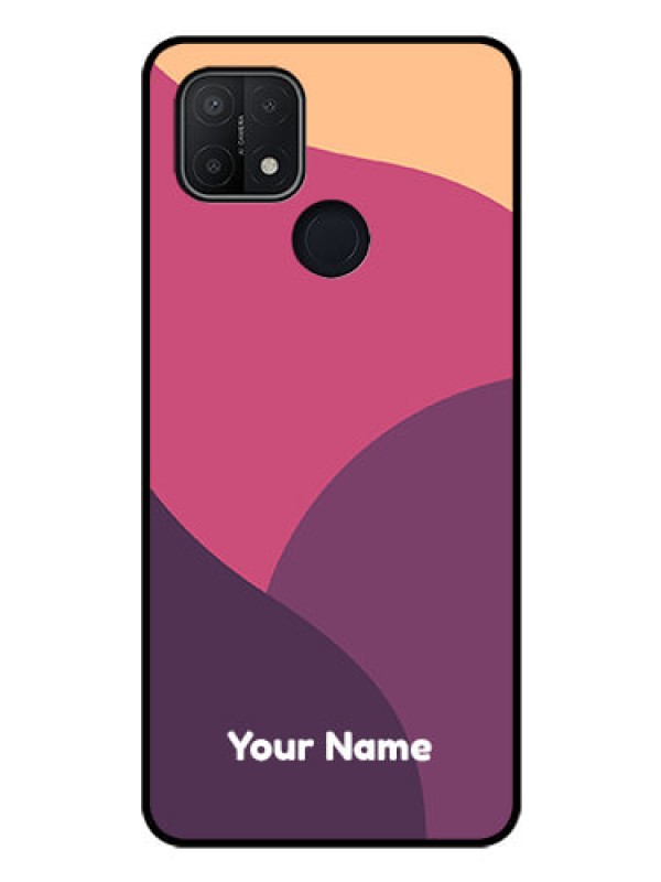Custom Oppo A15 Custom Glass Phone Case - Mixed Multi-colour abstract art Design