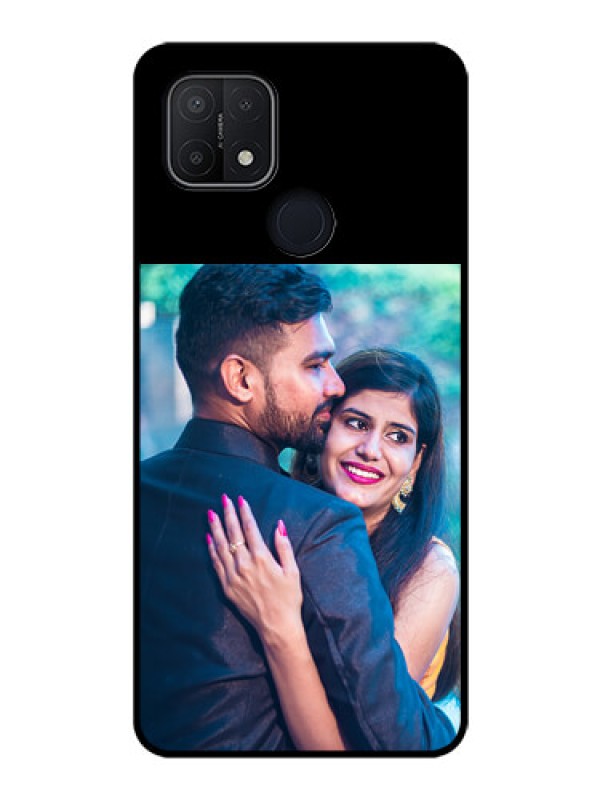 Custom Oppo A15 Custom Glass Phone Case - Upload Full Picture With Custom Color Design