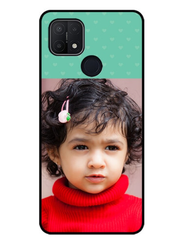 Custom Oppo A15s Custom Glass Phone Case - Lovers Picture Design