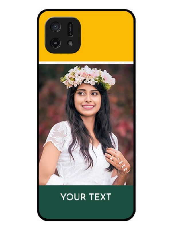 Custom Oppo A16e Photo Printing on Glass Case - Love You Design