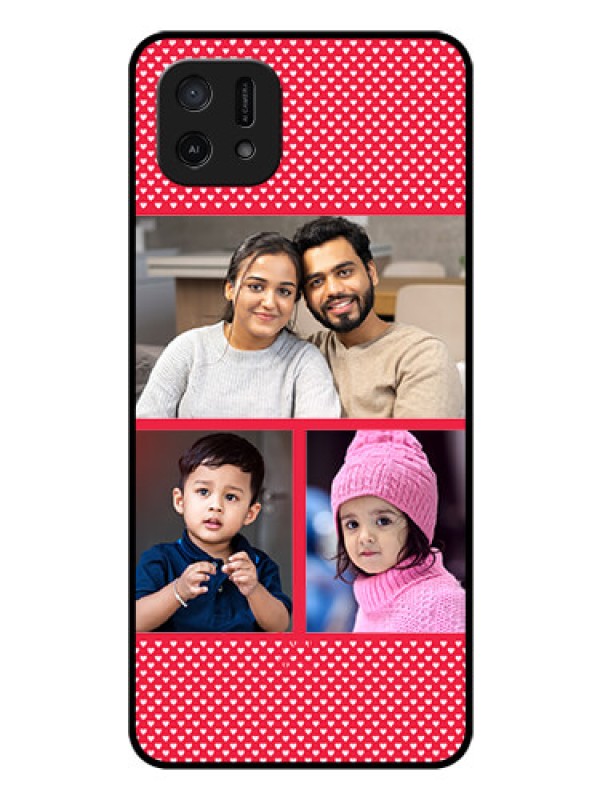 Custom Oppo A16e Personalized Glass Phone Case - Bulk Pic Upload Design
