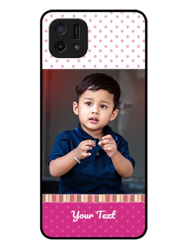 Custom Oppo A16e Photo Printing on Glass Case - Cute Girls Cover Design