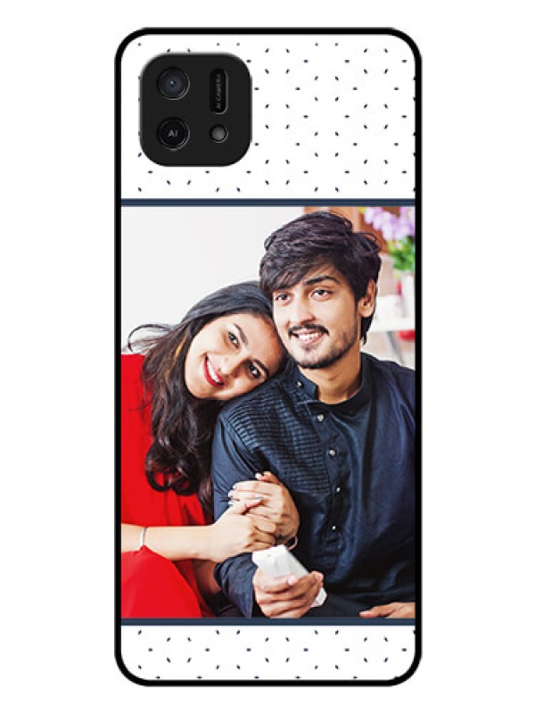 Custom Oppo A16e Personalized Glass Phone Case - Premium Dot Design