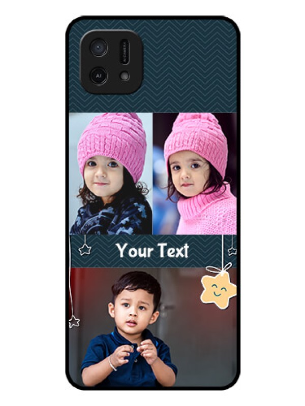 Custom Oppo A16e Custom Glass Mobile Case - Hanging Stars Design