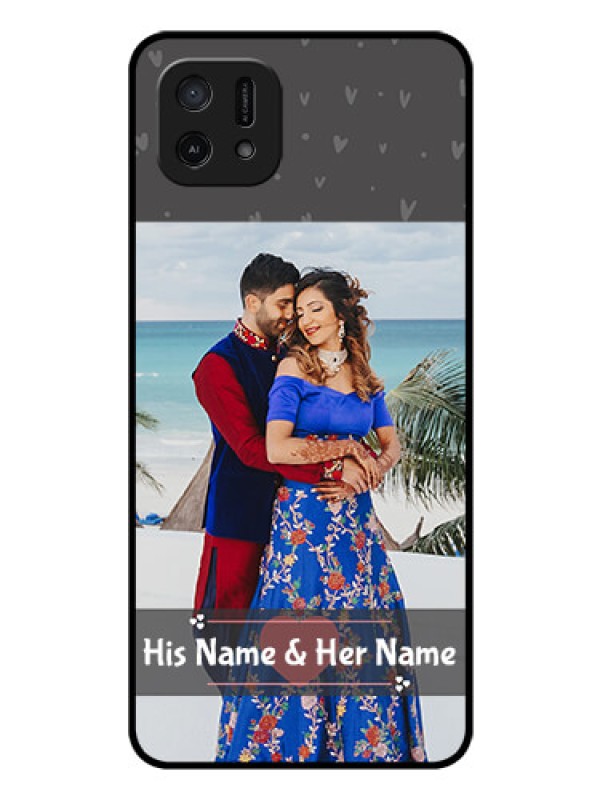 Custom Oppo A16e Custom Glass Mobile Case - Buy Love Design with Photo Online